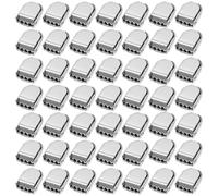 SOLUSTRE 100 Stück Metall Schnürsenkel Schnallen Clips Schnürsenkelverschluss Ohne Binden Leichtes Kleiner Design Für Sneaker Turnschuhe Alltag Und Reisen