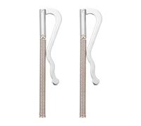 SOLUSTRE 2 Stück Geldklammern aus Legierung mit Metallfeder 80mm Geldclip für Schecks Kreditkarten und Bargeld Kompakt und Stabil