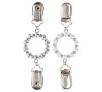 SOLUSTRE 2 Stück Modische Cardigan Kragenclips aus Legierung mit Feiner Politur Geeignet für Dünne oder Dicke Schals Praktisches Schal Accessoire für Elegante Damen