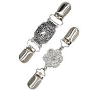 SOLUSTRE 2 Stück Modische Legierungs Schalschnalle Vintage Brustnadel Schalclip Damen Kleidungsdekorations Accessoire