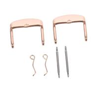 SOLUSTRE 2 Stück Uhrenarmbandverschlüsse aus Edelstahl 22mm Roségoldfarbene Armbandschließe Langlebiges Uhrenzubehör zum Austauschen
