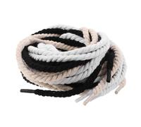 SOLUSTRE 3 Paar Dicke Runde Baumwollschnürsenkel 8mm Dicke Gewebte Schnürsenkel für Sportschuhe und Outdoor Workouts Strapazierfähig und Vielseitig Einsetzbar