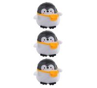 SOLUSTRE 3 Stück Kleine Pinguin Münzbeutel aus Plüsch Multifunktionale Kleiner Geldbörsen für Damen Aufbewahrungstaschen für Schlüssel Karten und Kleingeld Passend zum Einkaufen und Reisen