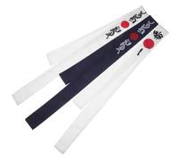 SOLUSTRE 3 Stück pack Japanische Koch und Sportstirnbänder Schweißabsorbierend Verstellbares Baumwollleinen Stirnband für Männer Haaraccessoires für Sushi Köche und Karate
