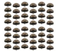 SOLUSTRE 50 Stück Bronzefarbene Pilzknöpfe aus Metall 20mm Halbrundknöpfe für Hemd und Jacke mit Sicherer Handnaht für Schneideprojekte und Formelle Geschäftskleidung