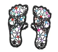 SOLUSTRE Fußmassage Hausschuhe Damen Herren Massage Slipper Rutschfest mit Fußsohlenmassage Komfort Material Einheitsgröße 39-40 Wellness Fußtherapie Zuhause Bad