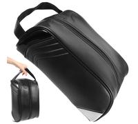 SOLUSTRE Golfschuhtasche aus Pu mit Reißverschluss Multifunktionale Schuhreisetasche für Outdoor und Reise Handliche Tasche zur Staubdichten Aufbewahrung