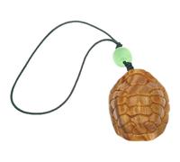 SOLUSTRE Holz Schlüsselanhänger Schildkröte mit Kreativem Design Leicht Tragbar und Vielseitig als Glücksbringer für Rucksack oder Handtasche in Khaki