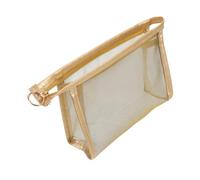 SOLUSTRE Kleiner Netz Kulturbeutel aus Atmungsaktivem Nylon Faltbare Reisetasche mit Großem Stauraum Kompakte Kosmetiktasche für Damen Handtasche Vielseitiger Reise Organizer