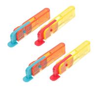 SOLUSTRE Nahttrenner und Nähfadentrenner 4 Stück in Orange und Gelb Verschleißfestes Material für Feine Näh und Stickarbeiten im Hobbybereich
