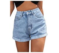 SOLY HUX Damen Denim Shorts Jeans Kurze Hose Sommer Jeansshort Casual Bermuda-Shorts Jean Shorts Casualshort Sommershort mit Tasche
