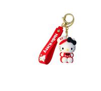 Soma Hello Kitty 3D Katzen Schlüsselanhänger ca. 5-7 cm - Sammelfigur Anhänger aus PVC - 1 Stück zufällige Variante - süßer Taschenanhänger für Schlüssel, Rucksack & Tasche - Überraschungsfigur
