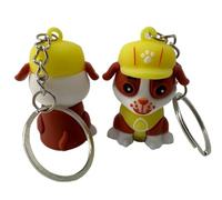 Soma Schlüsselanhänger Mini Anhänger Geschenk Cartoon Silikon für Handyhülle Charme Rucksack Geschenk (Paw Patrol Rubble)