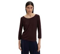 someday Damen Dreiviertelarmshirt Kirosa Soft, ECOVERO™ Viskosemix, Mahogany, Gr. 42