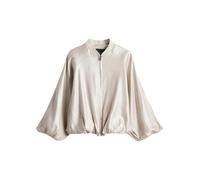someday - Blouson mit Ballonärmeln und schimmernder Optik beige - Gr. - 40