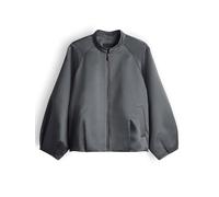 someday Damen Jacke | NORIELLA Boxy Blousonjacke aus Satin Silver Moon, 40