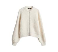 Someday Strickjacke mit Reißverschluss Modell 'Tilara' in Mittelgrau Melange, Größe 42