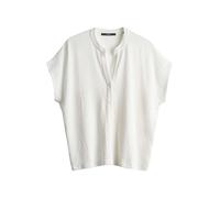 someday Damen Kurzarmshirt | Blusenshirt KEDORA Regular aus leicht texturiertem Viskosemix Milk, S