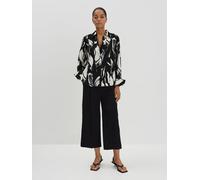 someday Damen Leinenbluse Zerlian Floral im floralen Design Schwarz 40