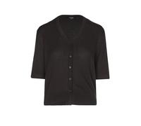 someday Damen Strickjacke | Boxy Cardigan aus Lyocell Leinen Mix Dark Truffle, 42