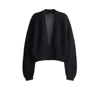someday Damen Strickjacke | Cardigan TOMINA Loose mit Lochstrickmuster Black, 40