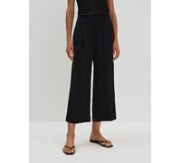 someday Culotte CELINO CROPPED Viskose-Leinen-Mix Schwarz Größe 34