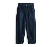 someday Damen Barrel | CELLMA Barrel Utility Jeans aus BCI Cotton Mix Mid Rise Dark decoded Blue, 36