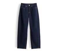 someday Damen Barrel | CELLMA Long Barrel Jeans aus Denim Mid Rise mid Rinsed Blue, 40