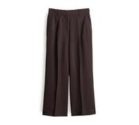 someday Damen Culotte | Culotte CELINO Cropped Wide aus Viskose Leinen Mix Dark Espresso, 36