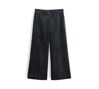 someday Damen Culotte | CURILO Corduroy Wide Culotte aus samtigen Cord Steel Blue, 42