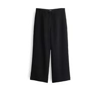 someday Damen Culotte | CURILO Texture Wide Culotte mit Crinkle Effekt Black, 40