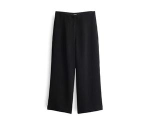 someday Damen Culotte | CURILO Texture Wide Culotte mit Crinkle Effekt Black, 40