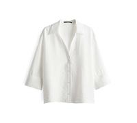 someday Damen Dreiviertelarmbluse | Hemdbluse ZEMILY Loose aus strukturierten Viskose-Mix Milk, M