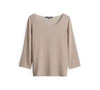 someday Damen Dreiviertelarmshirt | Basicshirt KIROSA Soft Regular aus Ecovero Viskose Mix Brown Sugar, 42