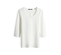 someday Damen Dreiviertelarmshirt | Jerseyshirt Kain Slim mit aus Modal Mix Milk, 42
