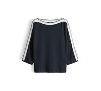 someday Dreiviertelarmshirt Kelva Detail – U-Boot-Shirt mit sportivem Einsatz Ocean 38