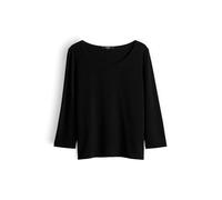 someday Damen Dreiviertelarmshirt | KIROSA Soft Regular Basicshirt aus ECOVERO™ Viskosemix Black, 38