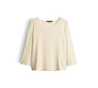 someday Damen Dreiviertelarmshirt | Slim Basicshirt aus ECOVERO™ Viskosemix Buttercream, 38