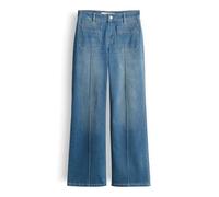 someday Damen Flared | Carie French Bold Flared Jeans aus BCI Cotton Mix Mid Rise mid modern Blue, 42