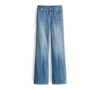 someday Damen Flared | Long Flared Jeans Carie Mid Rise aus nachhaltigem Baumwoll Mix mid Ocean Blue, 36