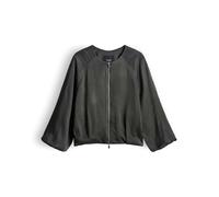 someday Damen Jacke | Leichter Blouson aus fließendem Viskose Crepe Midnight Olive, 38