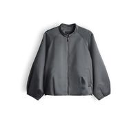 someday Damen Jacke | NORIELLA Boxy Blousonjacke aus Satin Silver Moon, 36