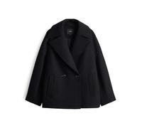 someday Damen Jacke | VABANA Regular Cabanjacke im Wollmix Black, 36