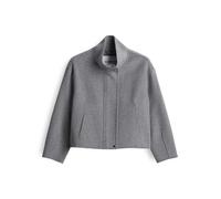 someday Damen Jacke | VARAH Detail Loose Doubleface Jacke aus Wolle Kaschmir Mix ashy Grey Melange, 40