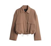 someday Damen Jacken/Mäntel | NOUSA Loose verkürzte Jacke mit Ballonsaum Brown Sugar, 40