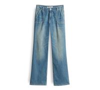 Someday Damen Jeans Carie Utility Long Flared – aus elastischem BCI Cotton Mix, Jeansblau Größe 36