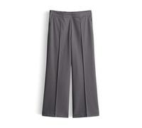 someday Damen Jogpants – Charlie Cropped Wide Leg Pants mit Viskosemix – Coal dust – Größe 42