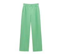 someday Damen Jogpants | Kick Flared Pants CARICK Suede Slim in Veloursleder Optik Granny Green, 38