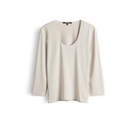 someday Damen Kurzarmshirt | Basicshirt aus ECOVERO™ Viskosemix Slim Fit warm Clay, 38