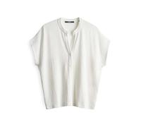 someday Damen Kurzarmshirt | Blusenshirt KEDORA Regular aus leicht texturiertem Viskosemix Milk, M